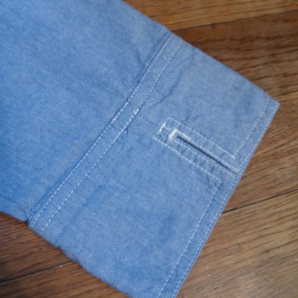 COLDWATER CREEK 3/4 sleeve chambray cotton shirt (LP) - Picture 10 of 12